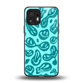 acid smiles turquoise edition back phone cover | glass case for nothing phone 2