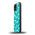 acid smiles turquoise edition back phone cover | glass case for nothing phone 2