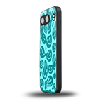 acid smiles turquoise edition back phone cover | glass case for oneplus nord 4