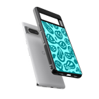 acid smiles turquoise edition back phone cover | glass case for Google Pixel 7A