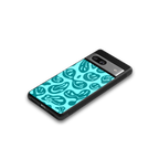 acid smiles turquoise edition back phone cover | glass case for Google Pixel 7A