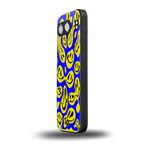 acid smiles yellow blue back phone cover | glass case for oneplus nord 4