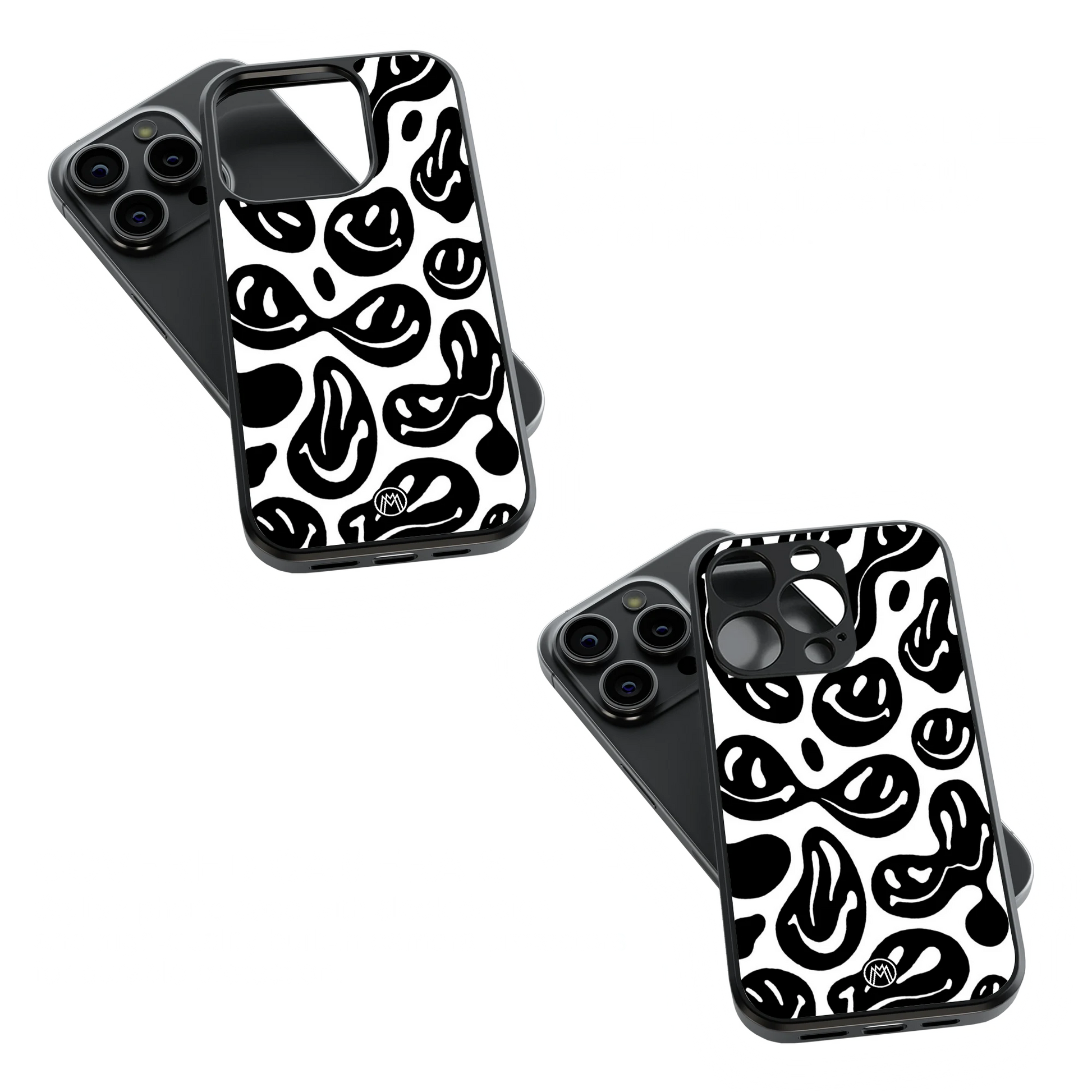 Trendy Glass Back Mobile Case for iPhone, Samsung, Redmi, OnePlus, Google Pixel, Motorola