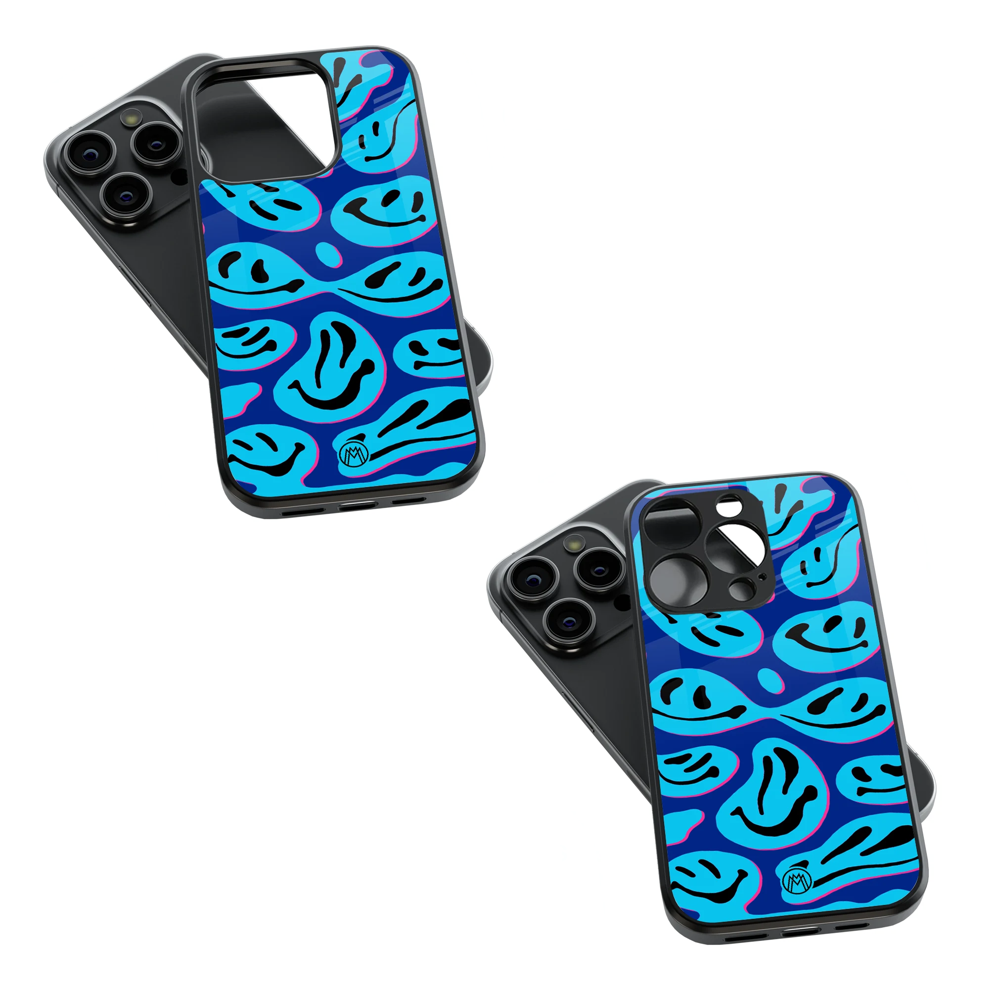 Trendy Glass Back Mobile Case for iPhone, Samsung, Redmi, OnePlus, Google Pixel, Motorola