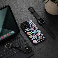 Acid Smiles Chromatic Edition Phone Cover | Glass Case