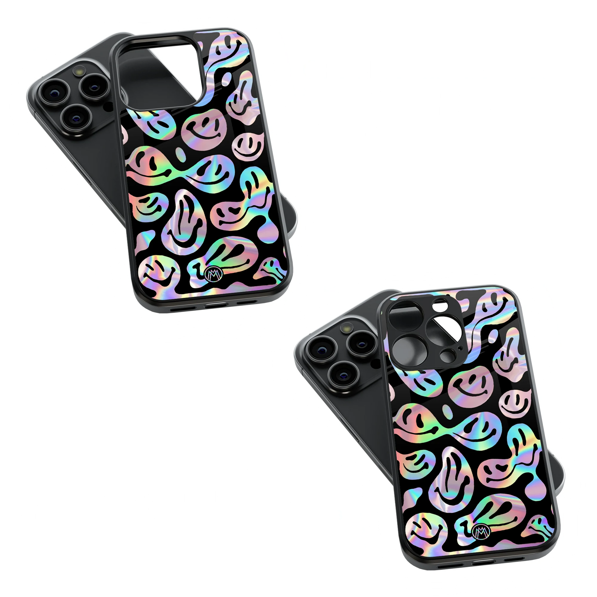 Trendy Glass Back Mobile Case for iPhone, Samsung, Redmi, OnePlus, Google Pixel, Motorola
