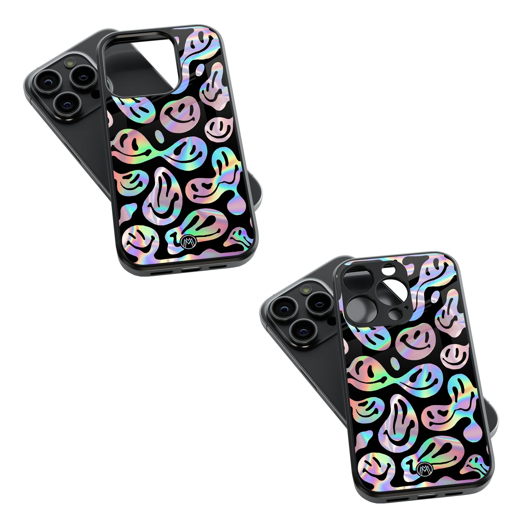 Trendy Glass Back Mobile Case for iPhone, Samsung, Redmi, OnePlus, Google Pixel, Motorola