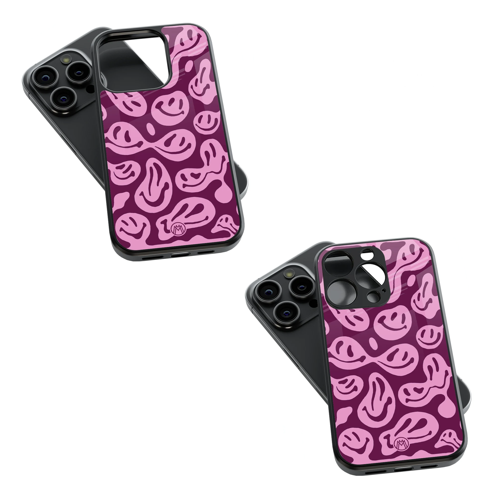 Trendy Glass Back Mobile Case for iPhone, Samsung, Redmi, OnePlus, Google Pixel, Motorola