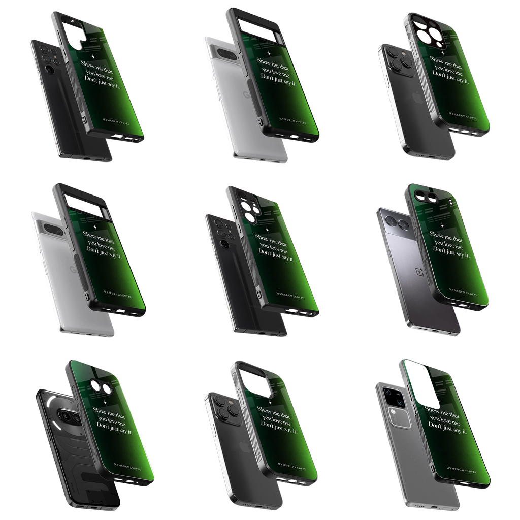 Durable Glass Back Mobile Case for iPhone, Samsung, OnePlus, Google Pixel, Redmi, Vivo, Oppo