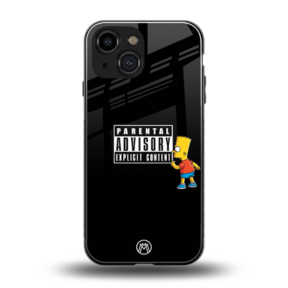 advisory back phone cover | glass case for iphone 13 mini