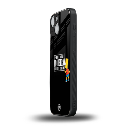 advisory back phone cover | glass case for iphone 13 mini