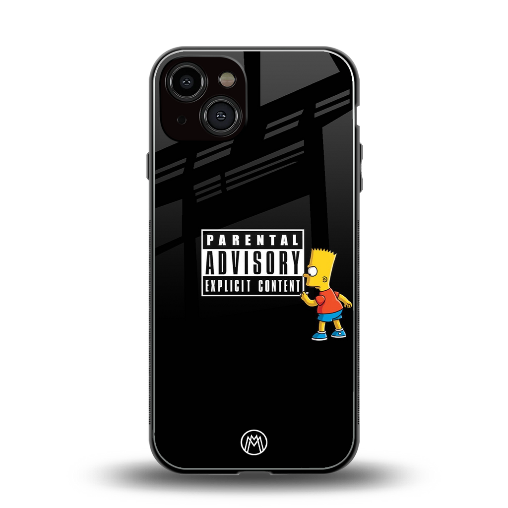 advisory back phone cover | glass case for iphone 13