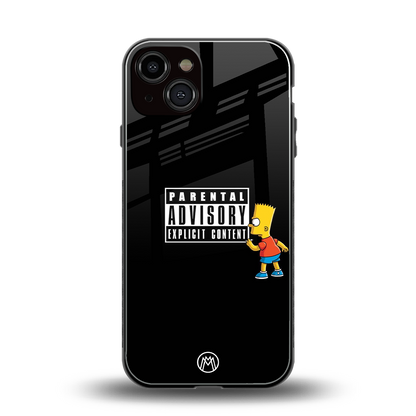 advisory back phone cover | glass case for iphone 13