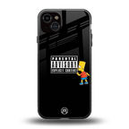 advisory back phone cover | glass case for iphone 14 plus
