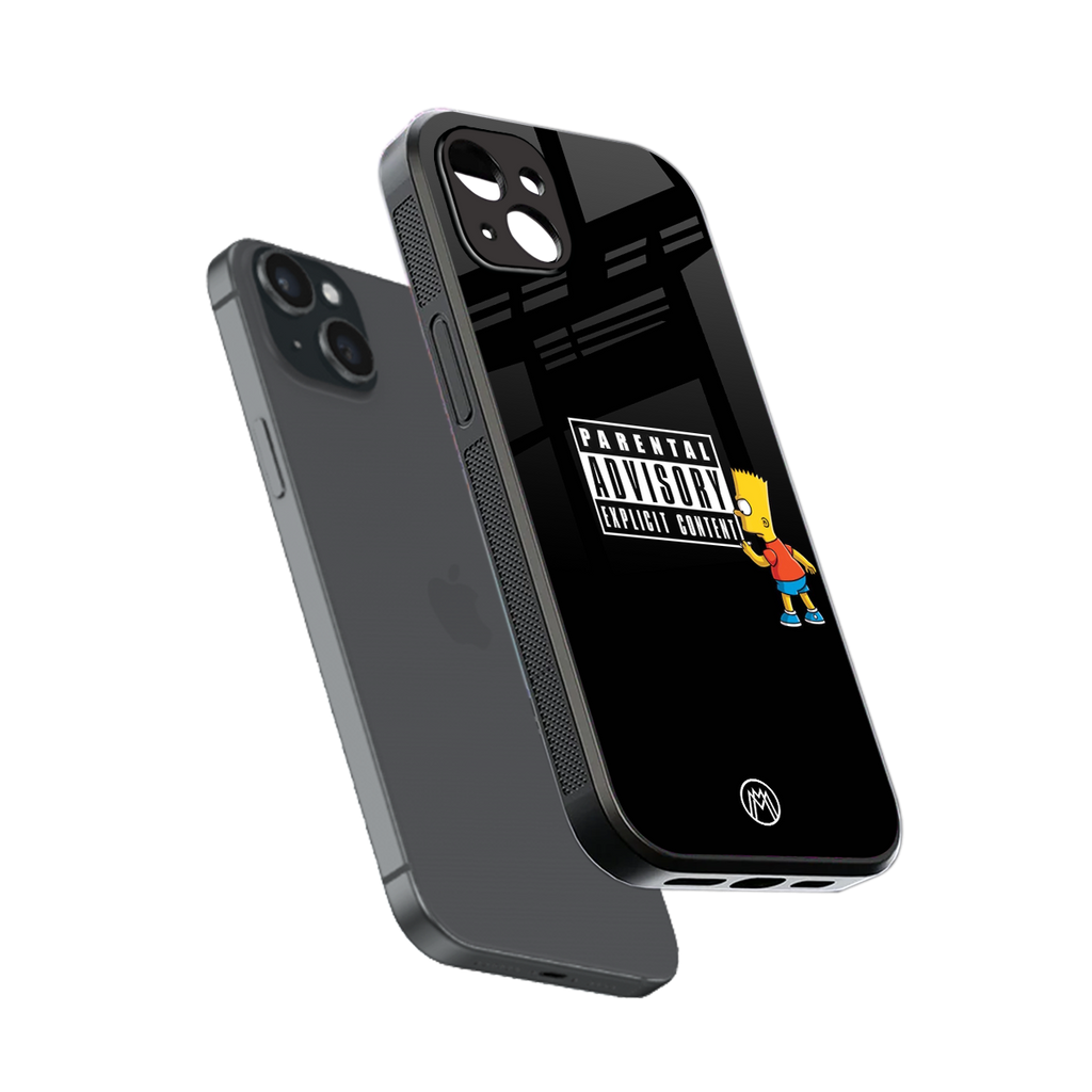 advisory back phone cover | glass case for iphone 15 plus