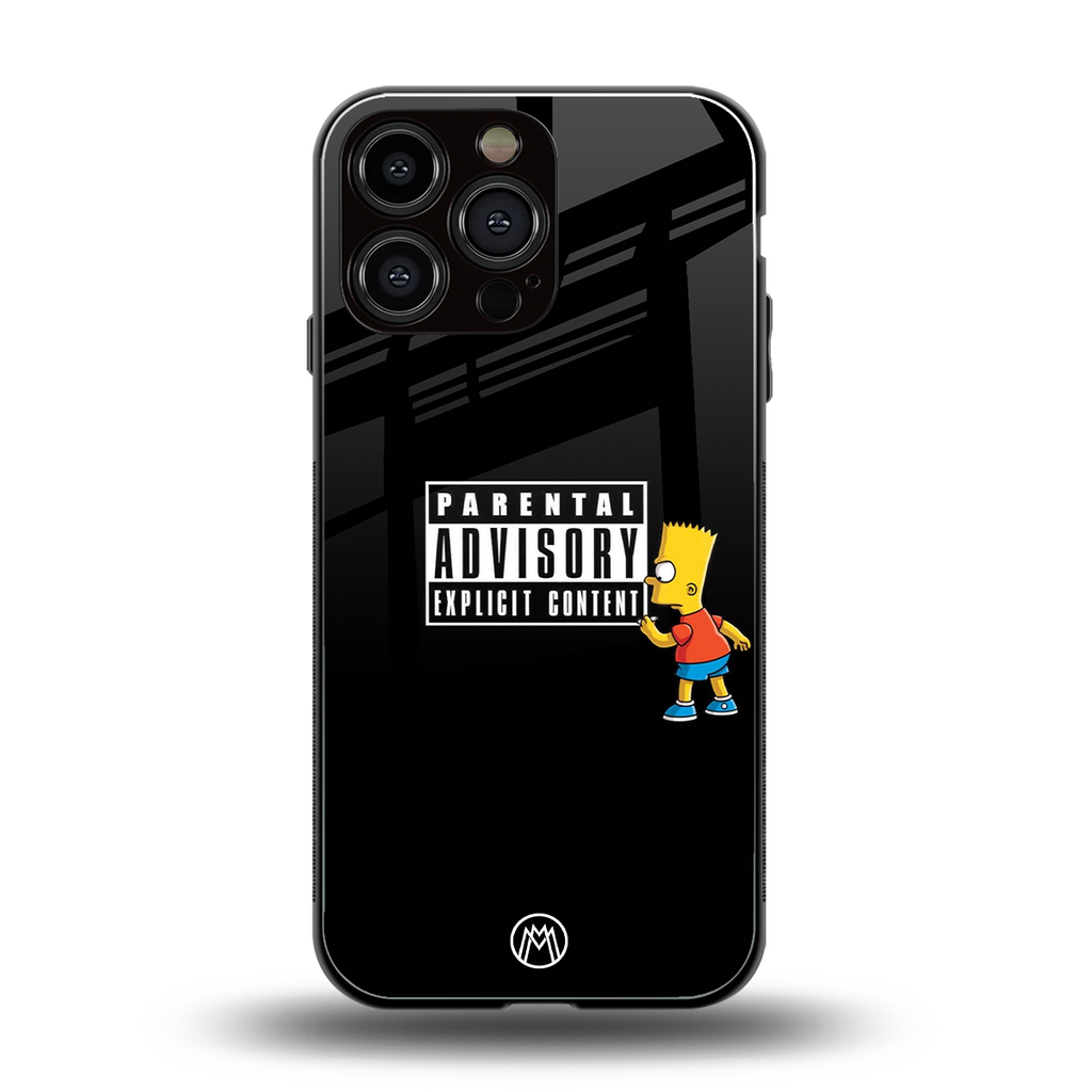 advisory back phone cover | glass case for iphone 14 pro max
