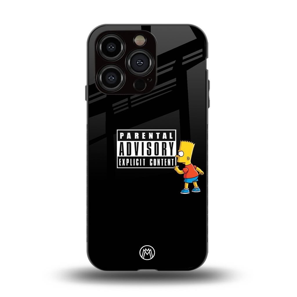advisory back phone cover | glass case for iphone 15 pro