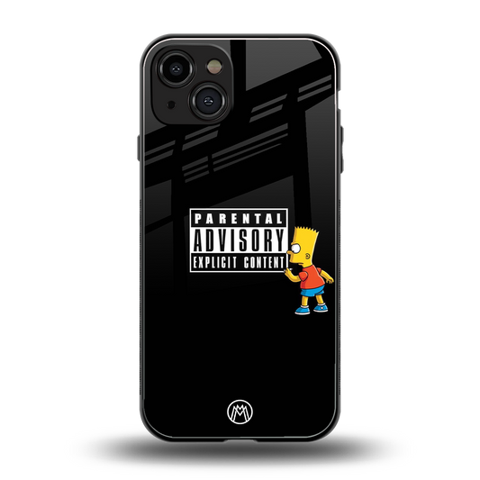 advisory back phone cover | glass case for iphone 15