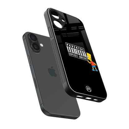 advisory back phone cover | glass case for iphone 16 plus