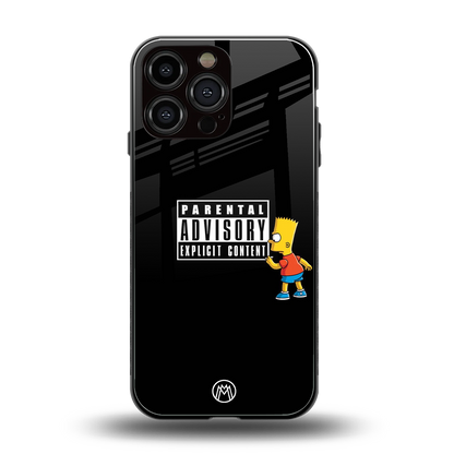 advisory back phone cover | glass case for iphone 16 pro max