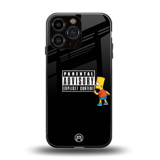 advisory back phone cover | glass case for iphone 16 pro max