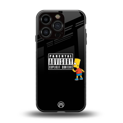 advisory back phone cover | glass case for iphone 16 pro