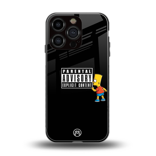 advisory back phone cover | glass case for iphone 16 pro