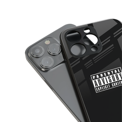 advisory back phone cover | glass case for iphone 16 pro max