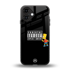advisory back phone cover | glass case for iphone 16