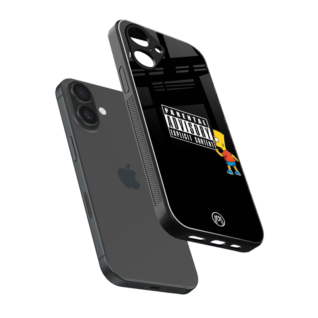 advisory back phone cover | glass case for iphone 16