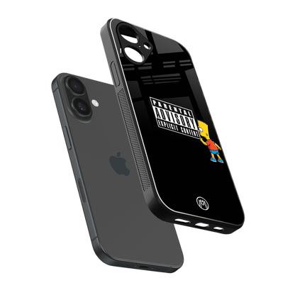 advisory back phone cover | glass case for iphone 16