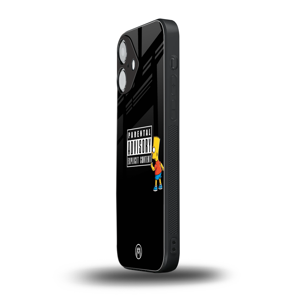 advisory back phone cover | glass case for iphone 16