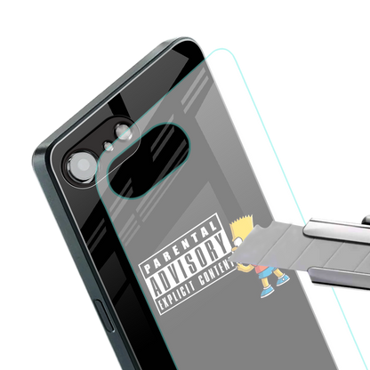 advisory back phone cover | glass case for iphone 16e