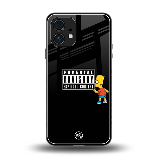 advisory back phone cover | glass case for nothing phone 1