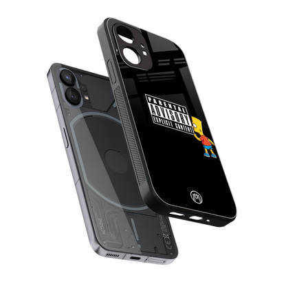advisory back phone cover | glass case for nothing phone 1