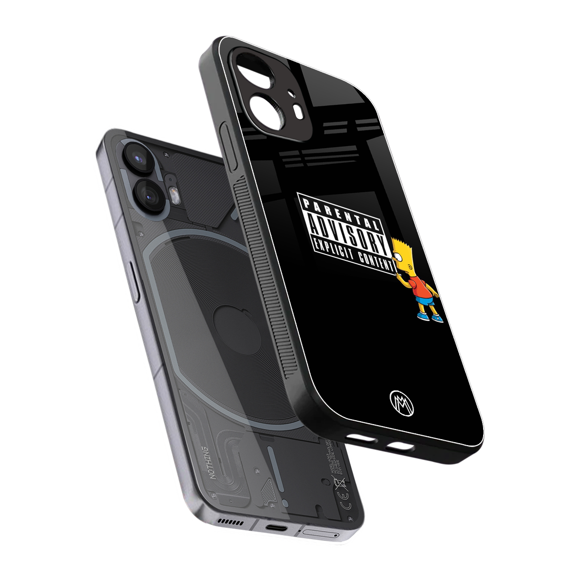 advisory back phone cover | glass case for nothing phone 2