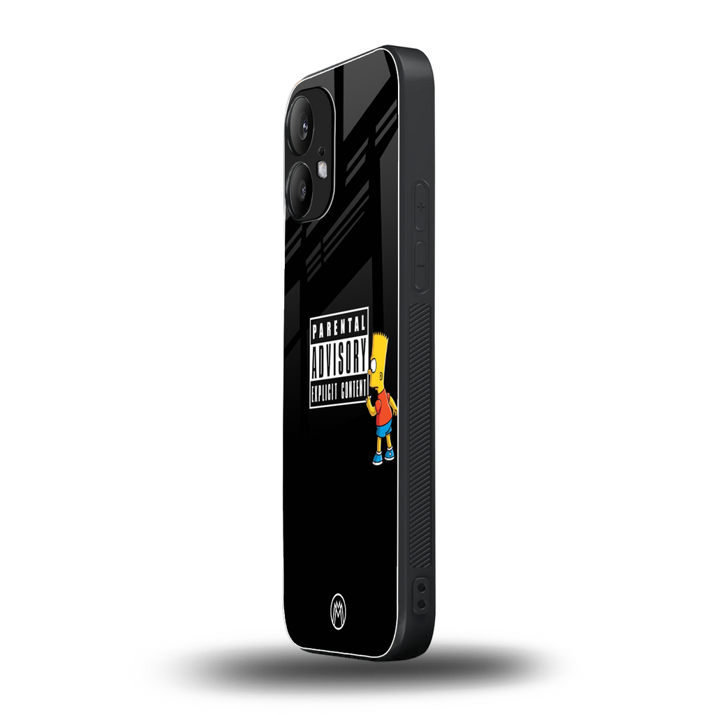 advisory back phone cover | glass case for nothing phone 2