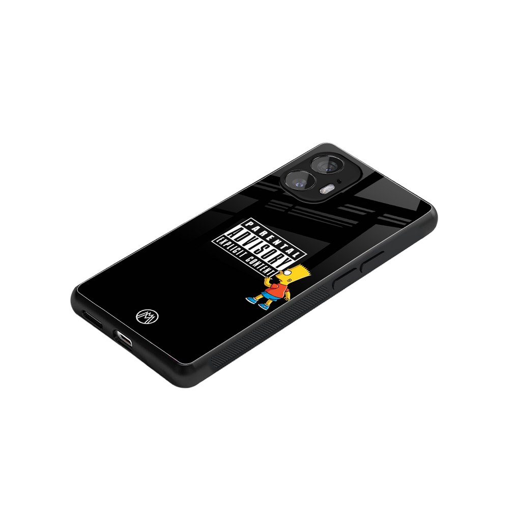 advisory back phone cover | glass case for nothing phone 2