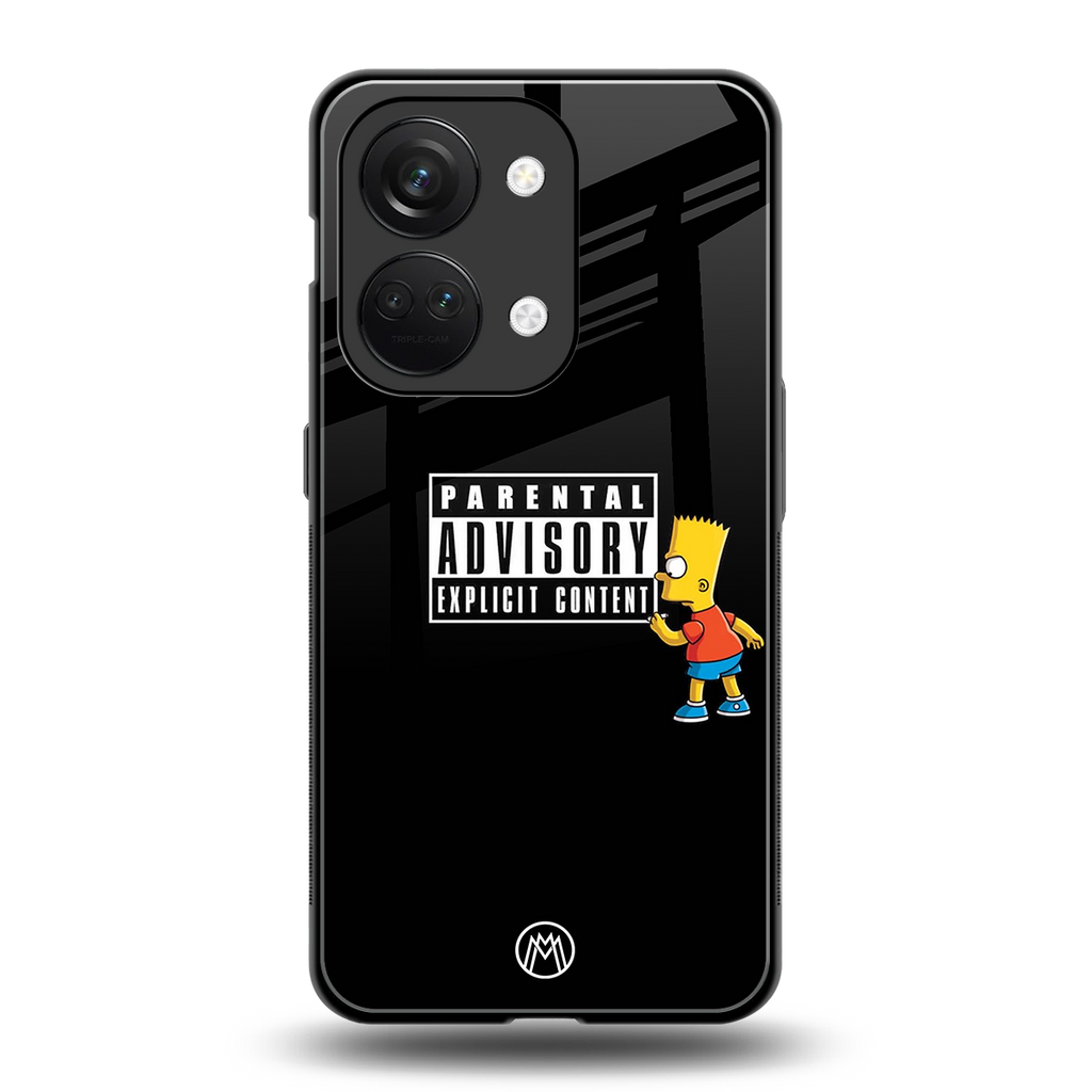 advisory back phone cover | glass case for oneplus nord 3