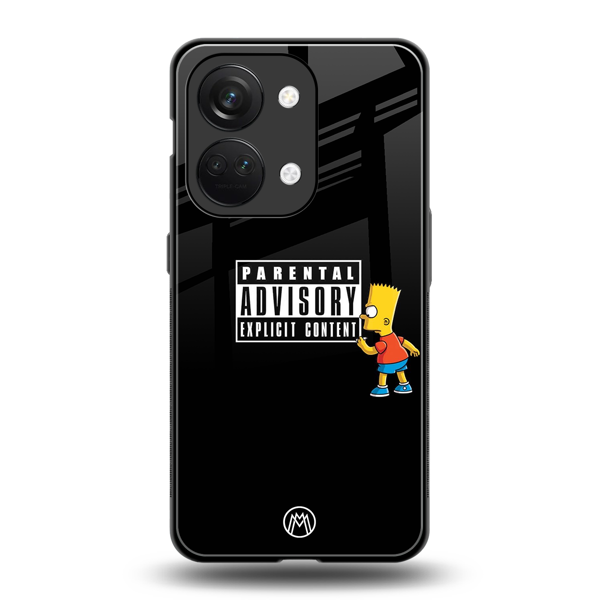 advisory back phone cover | glass case for oneplus nord 3