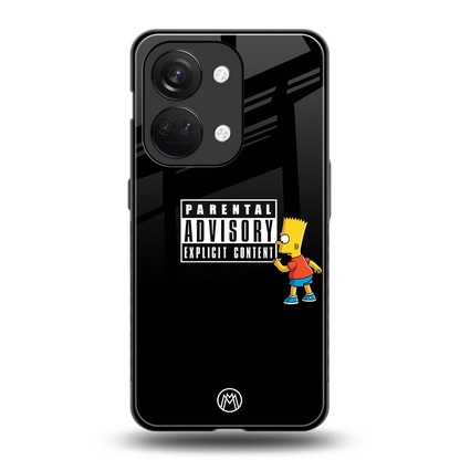 advisory back phone cover | glass case for oneplus nord 3