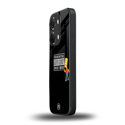 advisory back phone cover | glass case for oneplus nord 3