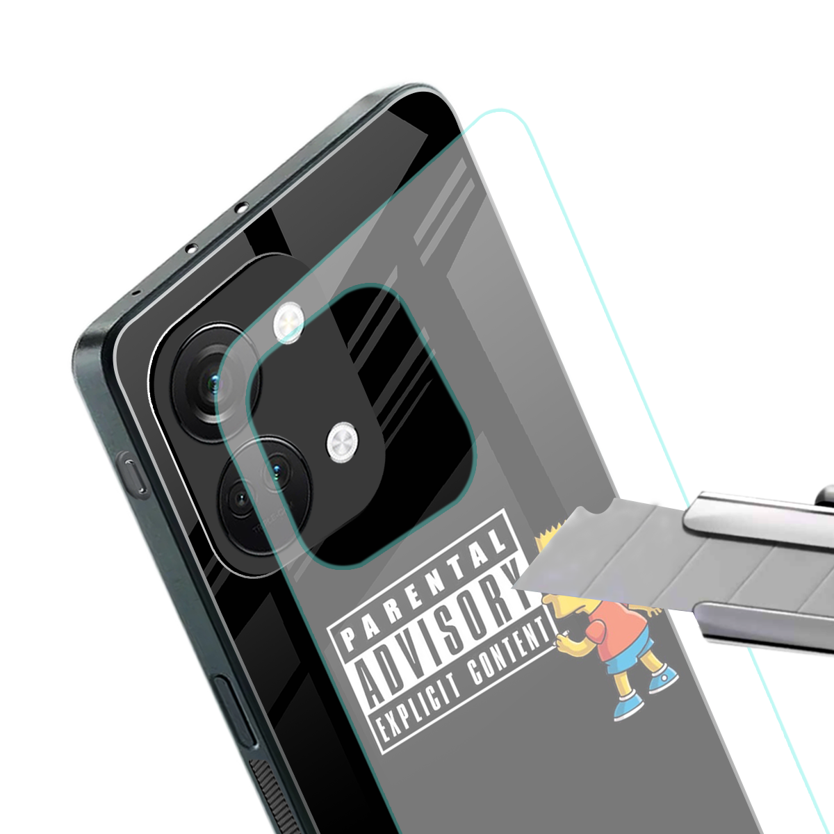 advisory back phone cover | glass case for oneplus nord 3