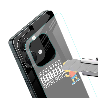 advisory back phone cover | glass case for oneplus nord 3