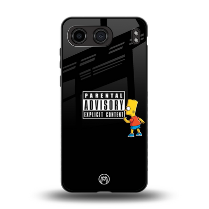 advisory back phone cover | glass case for oneplus nord 4
