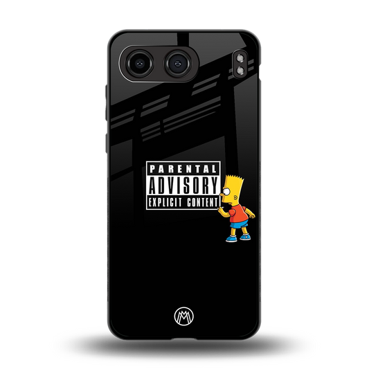 advisory back phone cover | glass case for oneplus nord 4
