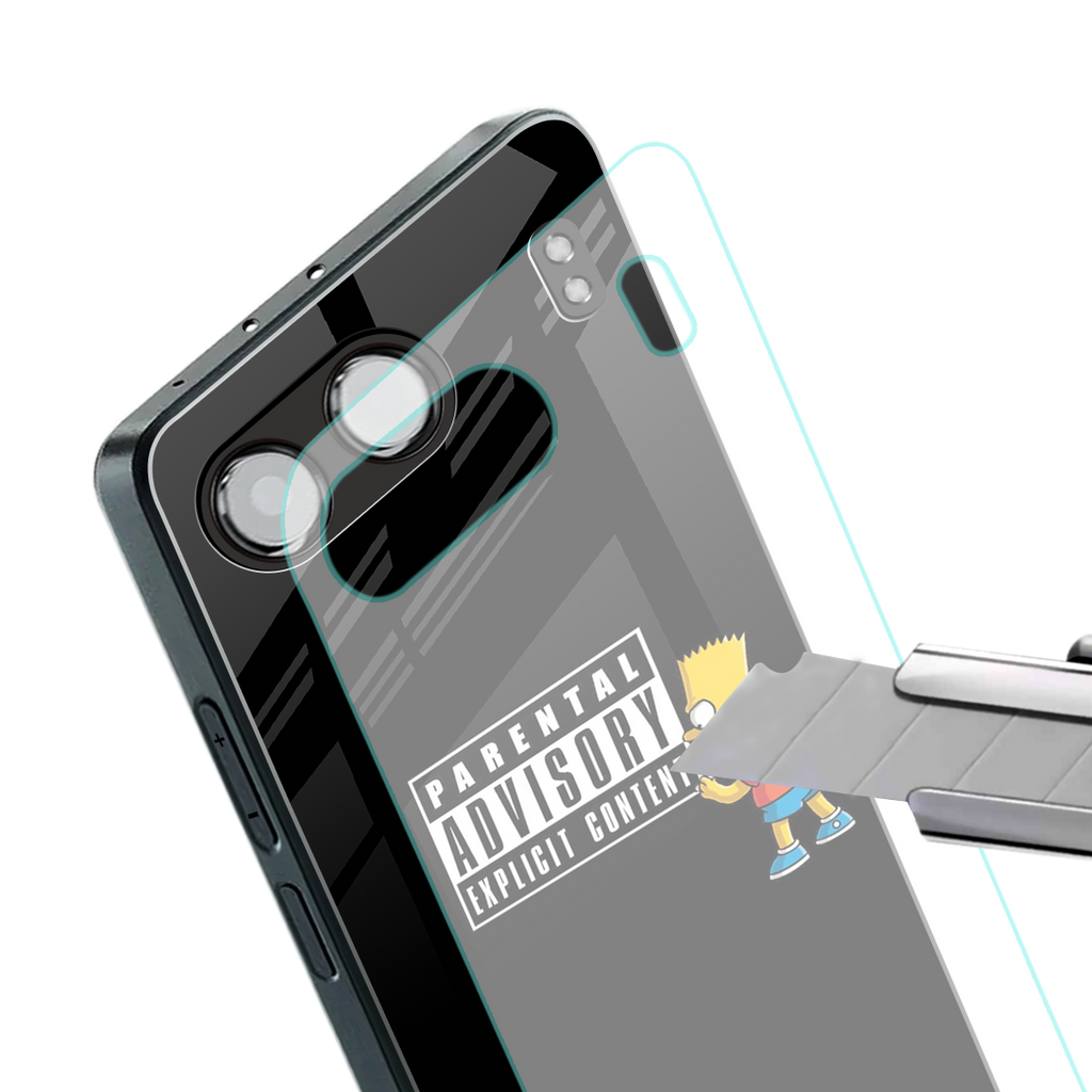 advisory back phone cover | glass case for oneplus nord 4