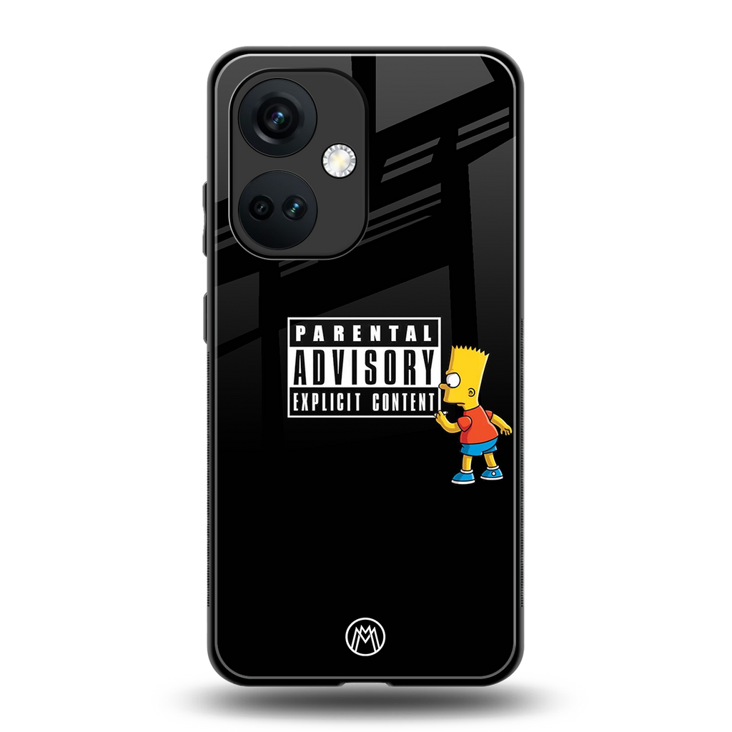 advisory back phone cover | glass case for oneplus nord ce 3