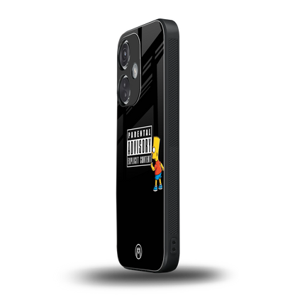 advisory back phone cover | glass case for oneplus nord ce 3