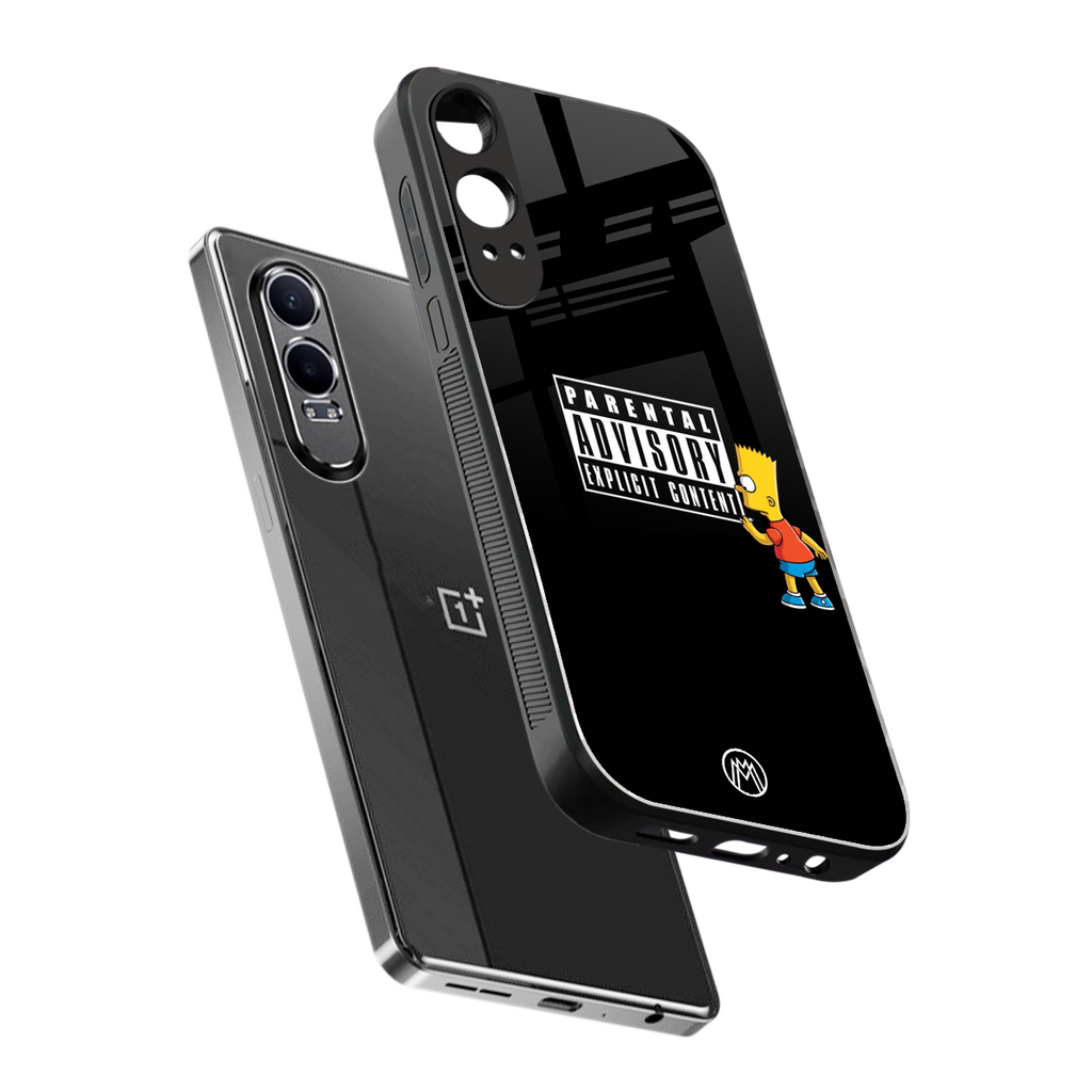 advisory back phone cover | glass case for oneplus nord ce 4 lite